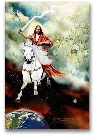 Christ coming on white horse