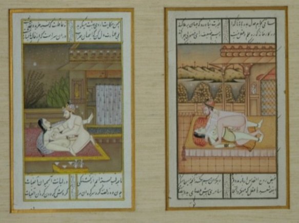 Indo-persian erotic miniature painting