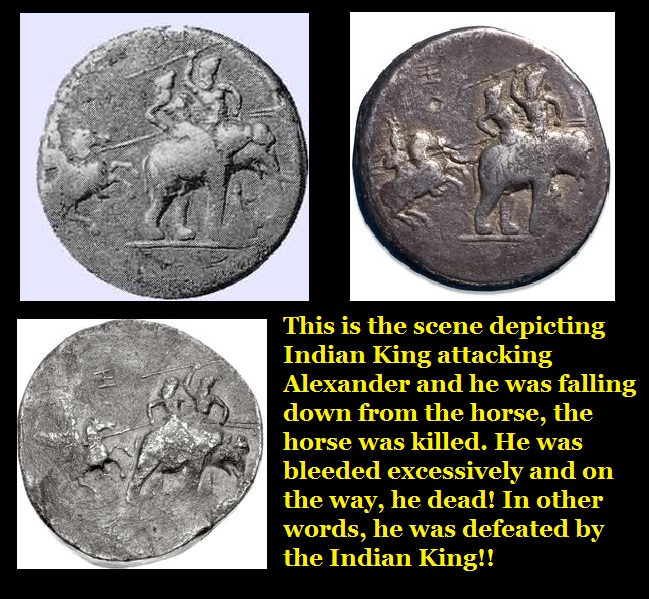 Alexander was defeated by the Indian King